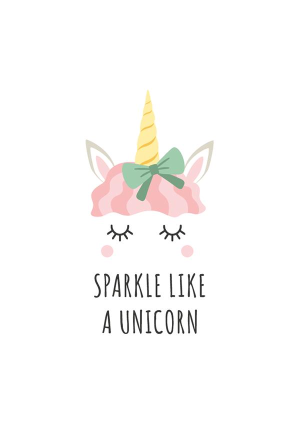 Plakát Sparkle like a unicorn