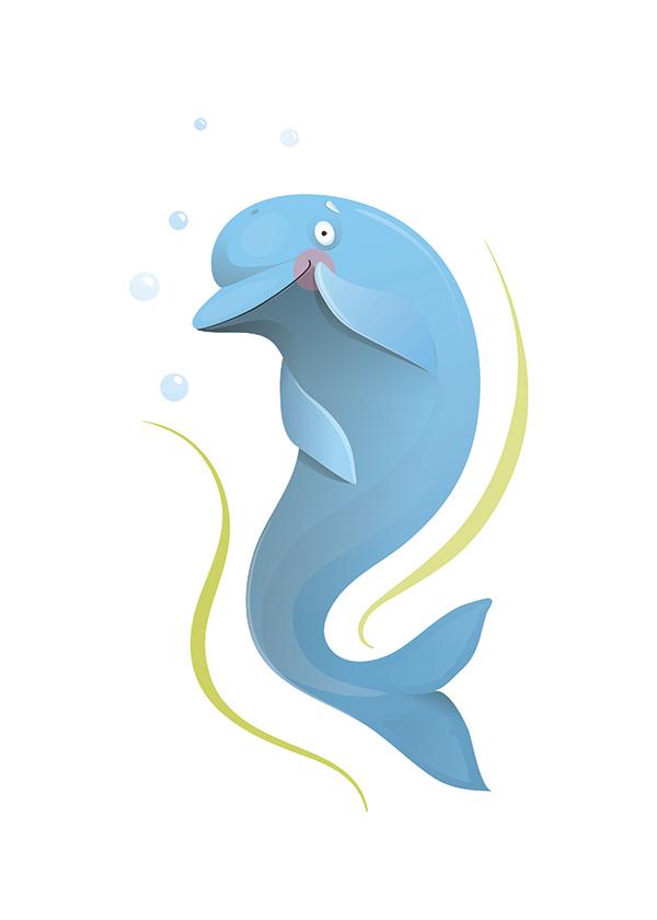 Plakát Spokojený delfín