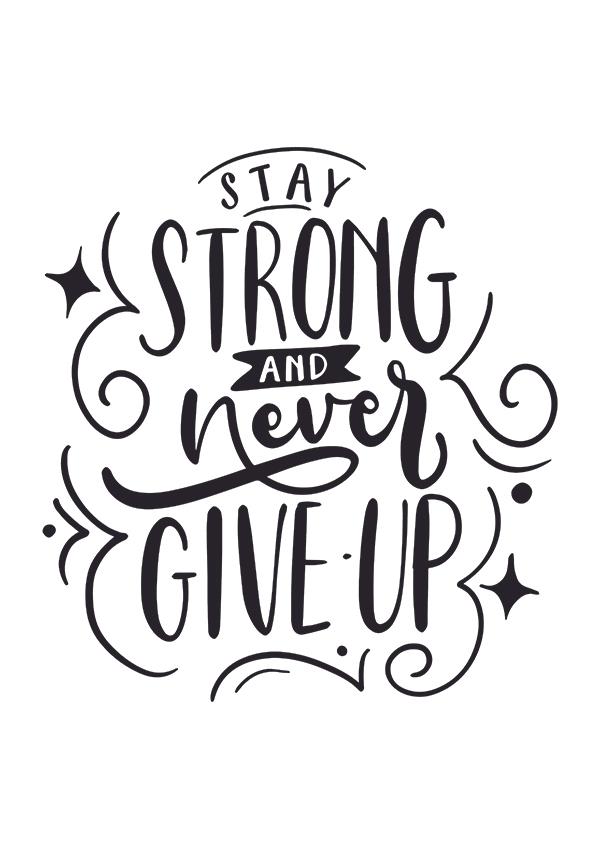 Plakát Stay strong
