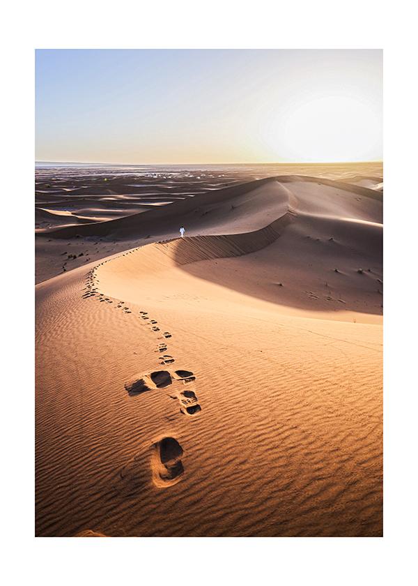 Plakát Stopy v písečných dunách