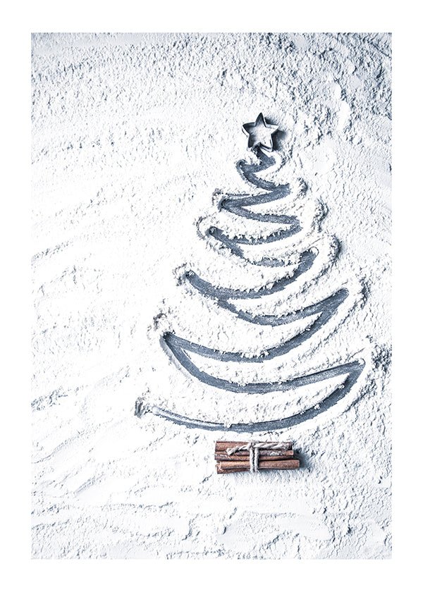 Plakát Stromek ve sněhu