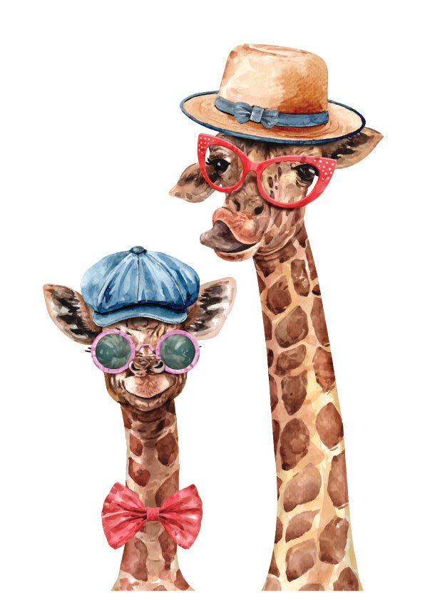 Plakát Stylové žirafy