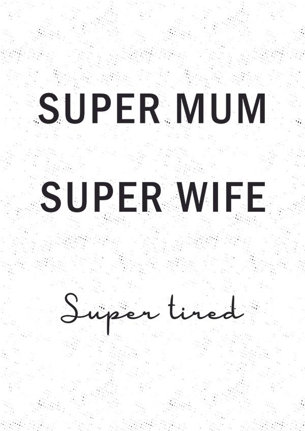 Plakát Super mum