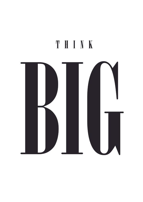 Plakát THINK BIG