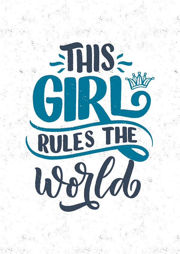 Plakát This girl rules the world