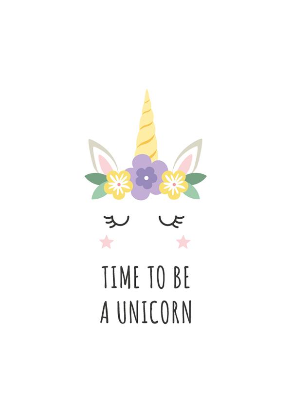 Plakát Time to be a unicorn
