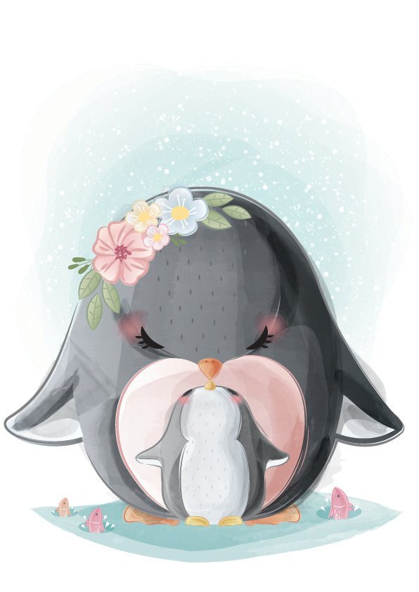 Dětský plakát Tučňáků do dětského pokoje.