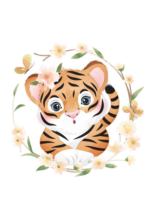 Plakát Tygřík v květech