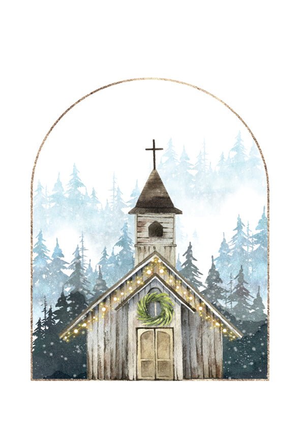 Plakát Vánoční kostelík
