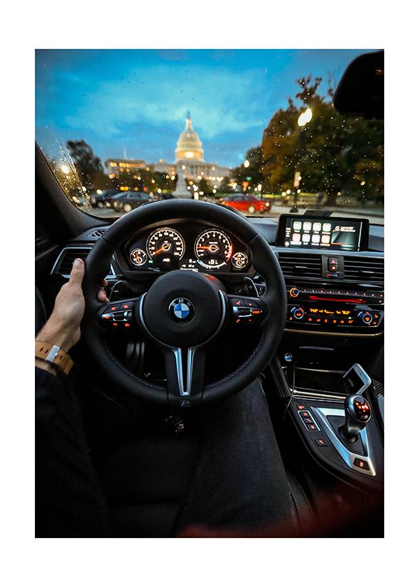 Plakát Ve stylu s BMW