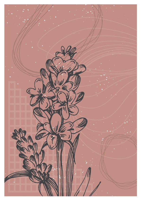 Plakát Vintage flowers Set3