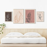Plakát Vintage flowers Set4