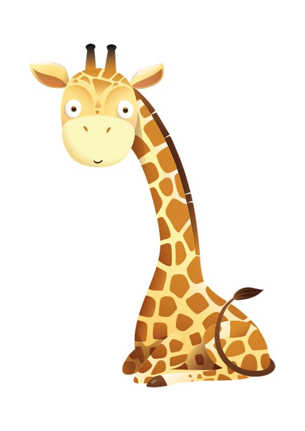 Plakát Vykulená žirafa