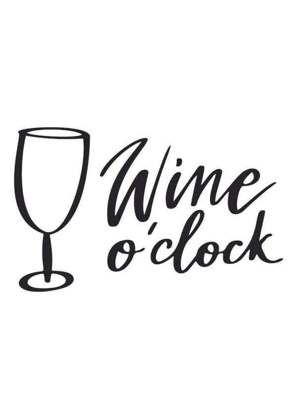 Plakát Wine o´clock