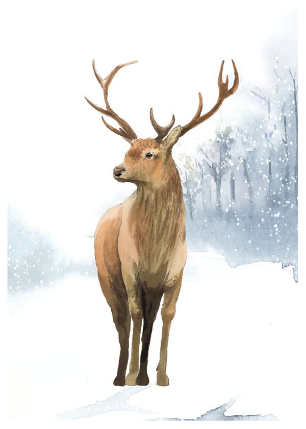 Plakát Winter deer 1