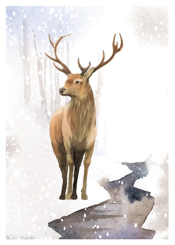 Plakát Winter deer 2