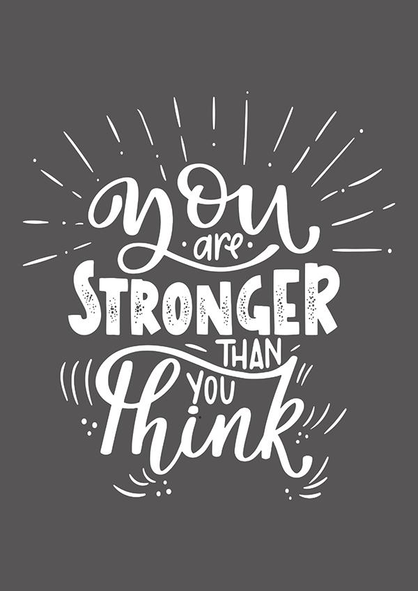 Plakát You are stronger than you think