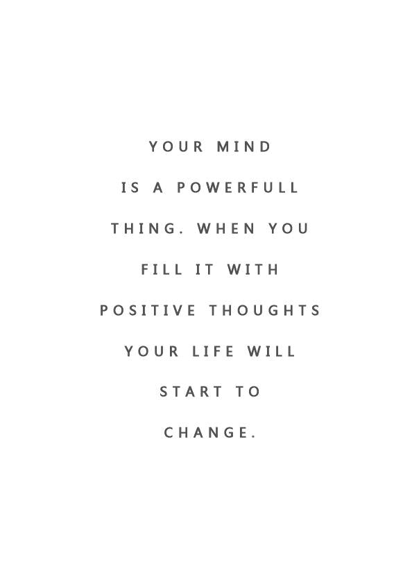 Plakát Your mind is a powerfull thing