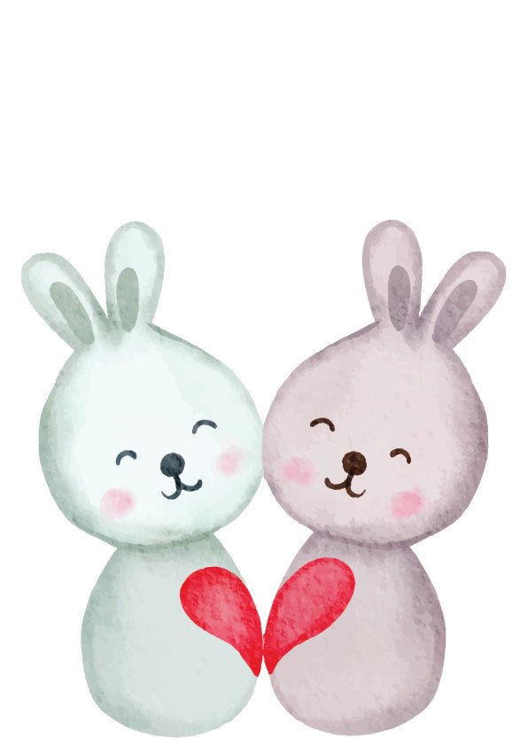 Plakát Zamilovaní králíčci