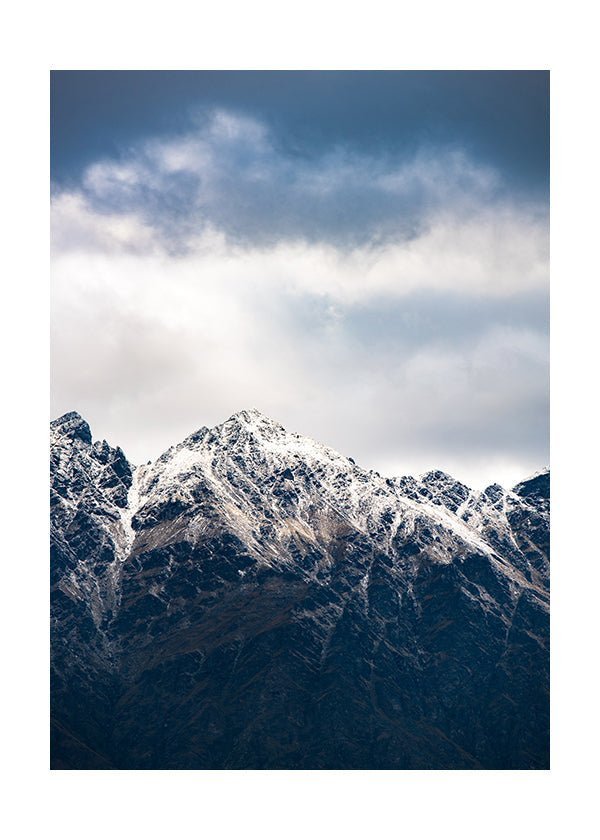 Plakát Zasněžené vrcholky hor