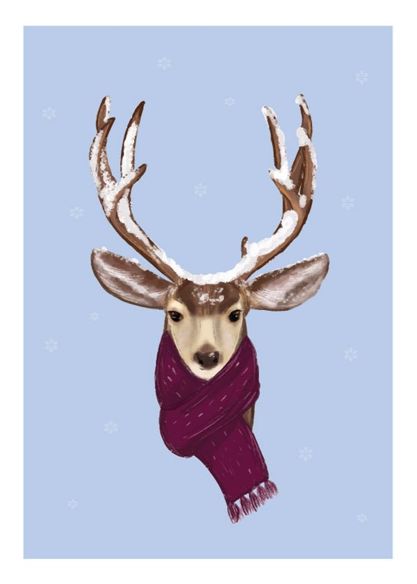 Plakát Zasněžený jelen