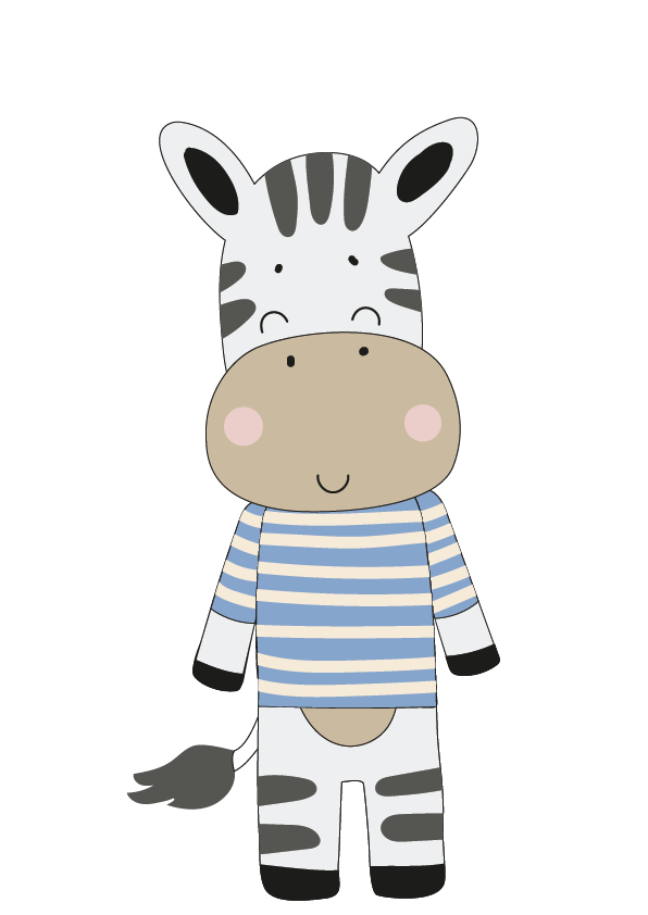 Plakát Zebra v triku