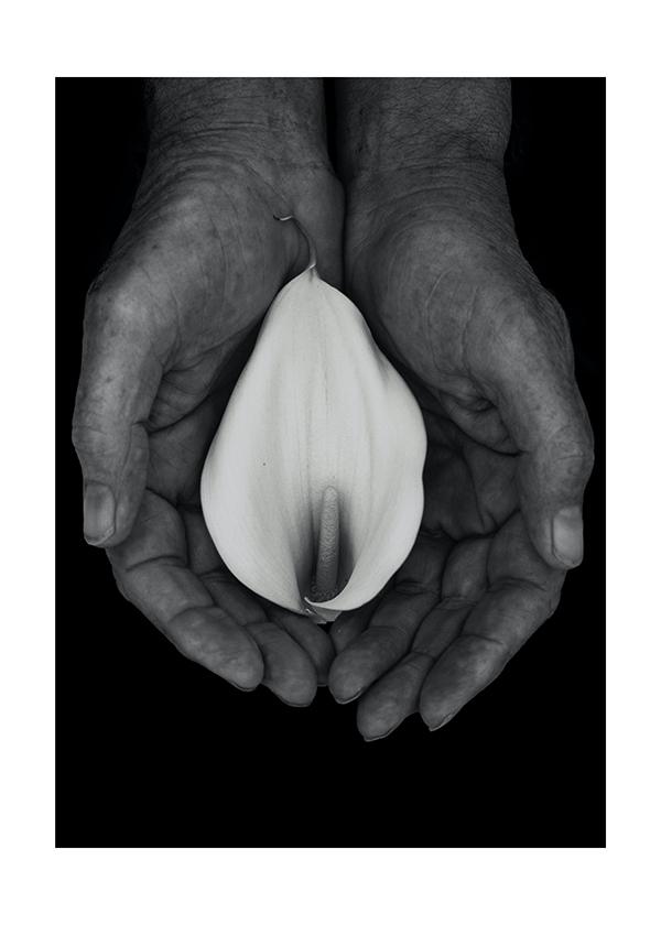 Plakát Žena a květina