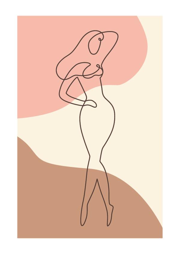 Plakát Ženské křivky Set1