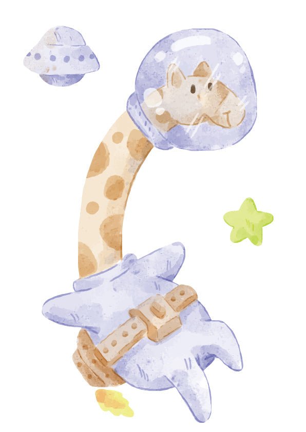 Plakát Žirafa a vesmír