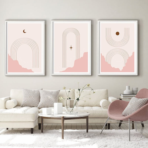 Set Pink abstract